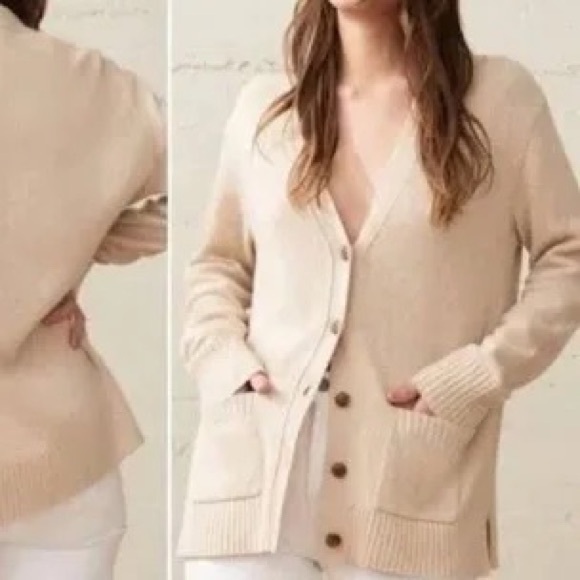 Jenni Kayne Everyday Cardigan in Oatmeal Size M - Picture 9 of 9